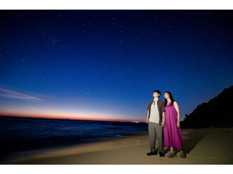 ＜Okinawa, Onna Village＞ Starry sky photo and space walk at Kibougaoka Beach Photo shoot for each participant ☆ Photo shoot with the stars in the background for each participant ☆ From families to couples, friendsの紹介画像