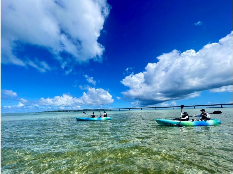 [Okinawa, Miyakojima] Go by sea kayak! Landing tour of the phantom island [Yuni Beach] with drone photography of the spectacular view ★ We will guide you in a small group ♪ Recommended for beginners too!の紹介画像