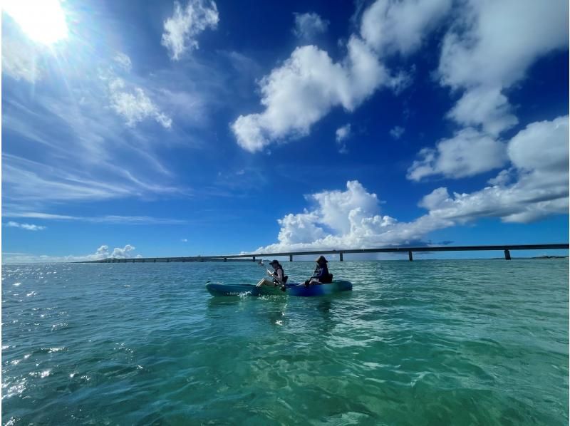 [Okinawa, Miyakojima] Go by sea kayak! Landing tour of the phantom island [Yuni Beach] with drone photography of the spectacular view ★ We will guide you in a small group ♪ Recommended for beginners too!の紹介画像