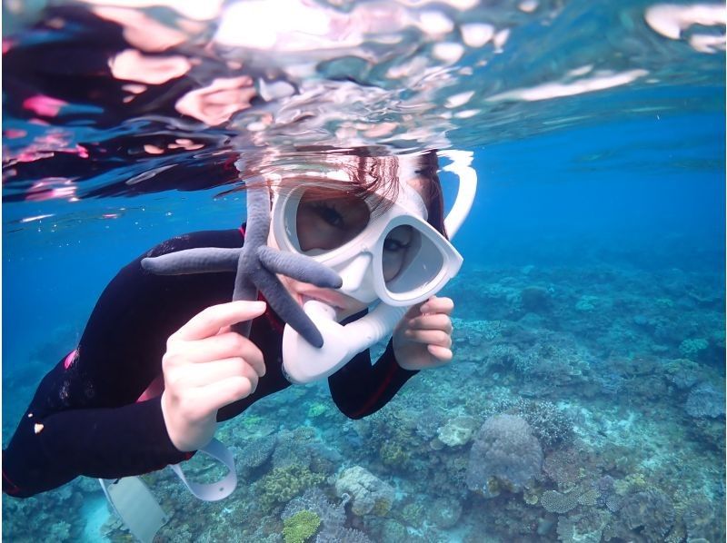 Okinawa, Motobu Town, Gorilla Chop Beach is a popular spot with beautiful corals and fish on white sand / Skin diving ꕥ Beginners are welcome! Recommended for families, couples and women!の紹介画像