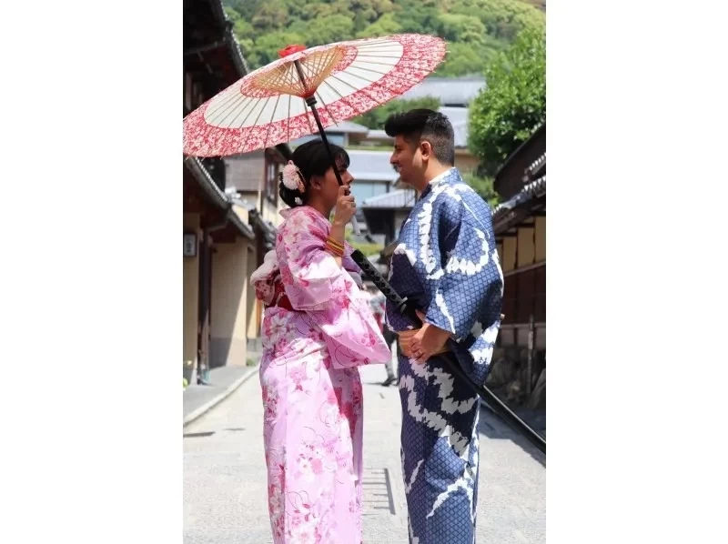 [Kyoto/Kyoto Station Area] Couple/Pair Plan for a Kimono/Yukata Date in Kyoto ☆の紹介画像