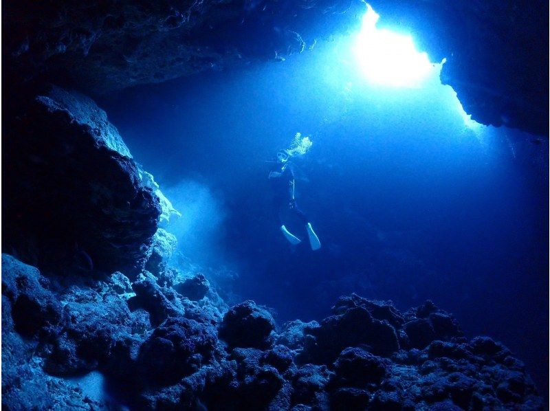 【沖縄・宮古島　人気NO1絶景と感動の地形ファンダイビング】自社船　2ダイブ　少人数制【器材一式レンタル  ・ドリンク  ・送迎・写真無料】の紹介画像