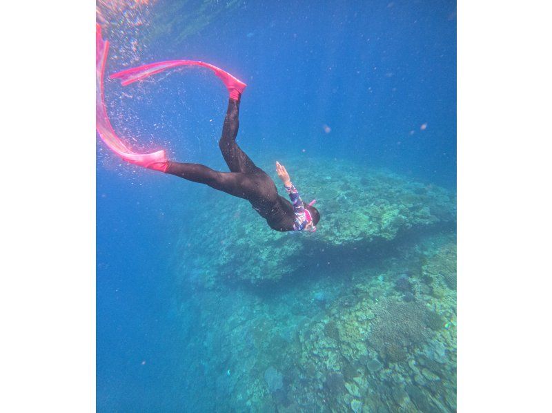 [Okinawa Chatan/Yomitan] First time skin diving!の紹介画像