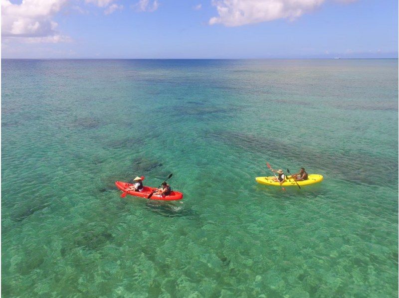 [Okinawa/Blue Cave/Private experience diving & Yomitan village/Sea kayaking] Beginners welcome ♪ Trial diving ☆ Sea kayaking experienceの紹介画像