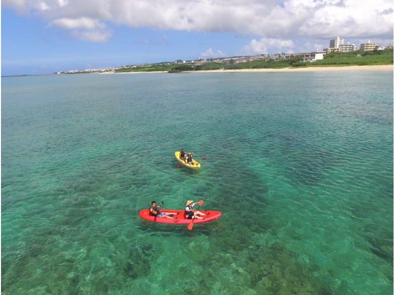 [Okinawa/Blue Cave/Private experience diving & Yomitan village/Sea kayaking] Beginners welcome ♪ Trial diving ☆ Sea kayaking experienceの紹介画像