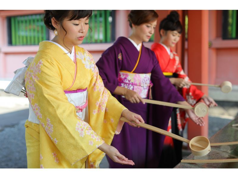 【静岡・富士宮】本格的な正絹の振袖レンタル〜富士山を眺めながら浅間神社の総本宮・富士山本宮浅間大社散策！男性着物レンタル追加可能の紹介画像