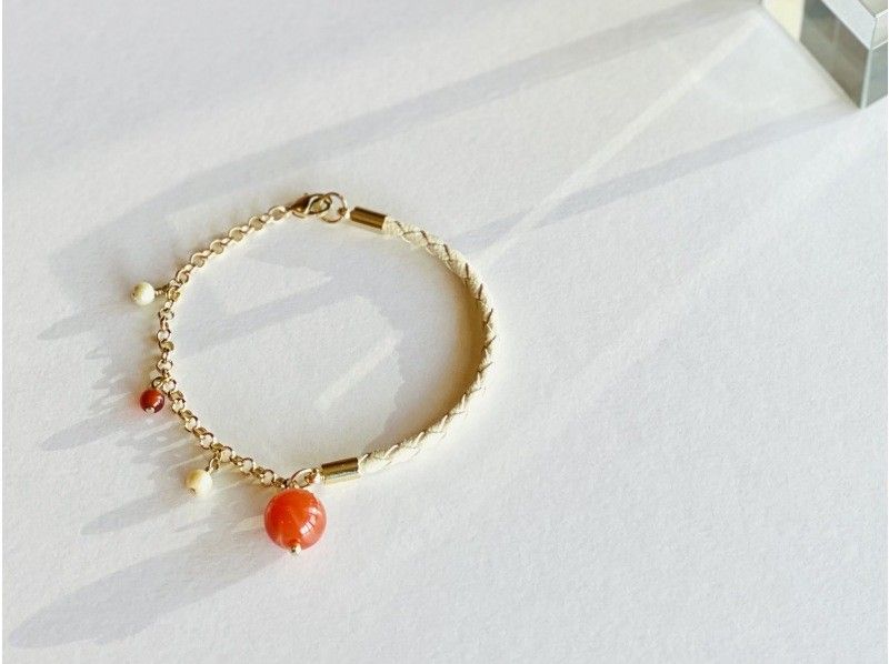 【福岡・糸島】アクセサリー制作体験  新プラン「革ひもとチェーンのブレスレット作り」初心者OK！思い出作りに♡の紹介画像