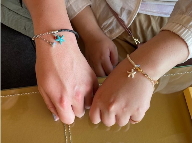 【福岡・糸島】アクセサリー制作体験  新プラン「革ひもとチェーンのブレスレット作り」初心者OK！思い出作りに♡の紹介画像