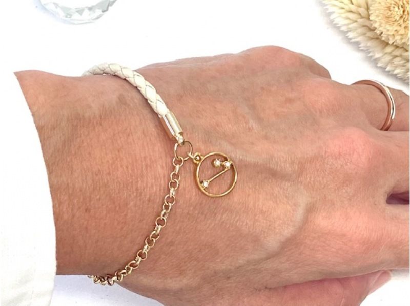 【福岡・糸島】アクセサリー制作体験  新プラン「革ひもとチェーンのブレスレット作り」初心者OK！思い出作りに♡の紹介画像