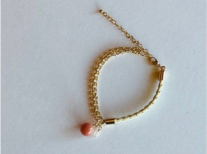 【福岡・糸島】アクセサリー制作体験  新プラン「革ひもとチェーンのブレスレット作り」初心者OK！思い出作りに♡の紹介画像