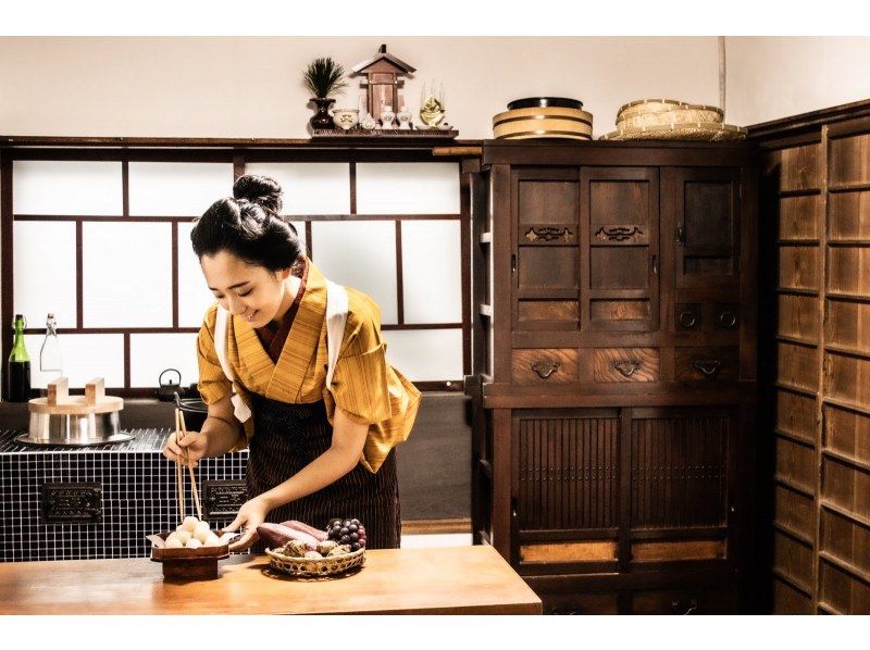 【東京/大田区】100年前の台所で、着物でかまど & 昔の調理器具体験！の紹介画像