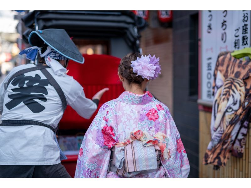 【大阪・新世界】大阪でここだけ！着物レンタル＋人力車！乗車後は街歩きで大阪満喫 の紹介画像
