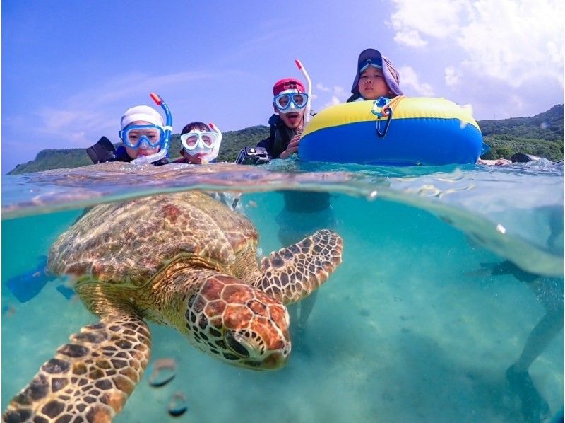 【宮古島】インスタ映え！ウミガメと泳げる贅沢なシュノーケリングツアー！高画質写真データ&器材全て無料！！初心者やお子様でも大歓迎！！！