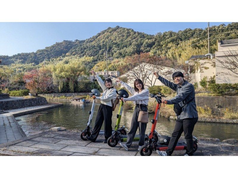 [Shiga/Omihachiman] Easy sightseeing on an electric kickboard! "3-hour course" to enjoy Omihachiman to the fullest - limited to ages 16 and over!の紹介画像