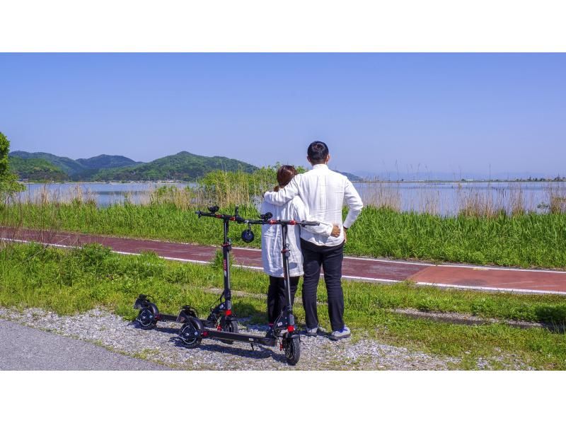[Shiga/Omihachiman] Let's travel cost-effectively with an electric kickboard! ``1 hour course'' that even first-timers can enjoy only for ages 16 and over!の紹介画像