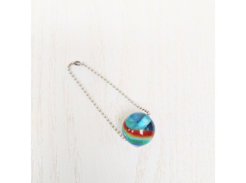 [Kyoto/Kamigyo Ward] Petit experience Rainbow colored dragonfly ball (1 grain) key chainの紹介画像