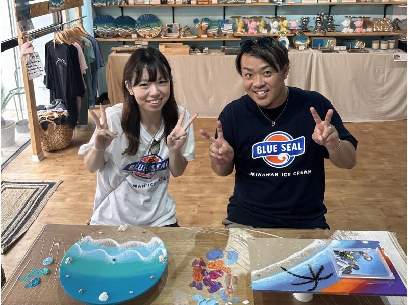 【石垣島/体験】オリジナルの海と写真で「オーシャンフォトスタンド」作り♡/ユーグレナモール徒歩1分/団体可！の紹介画像
