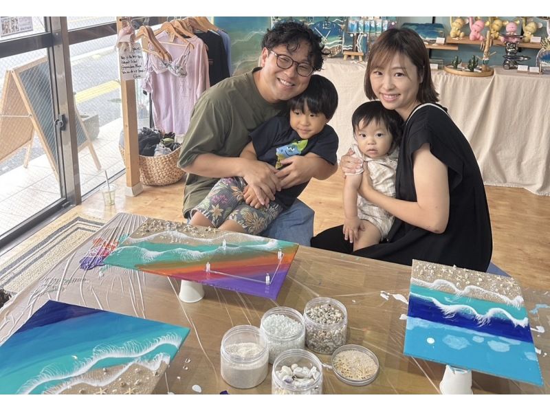 【石垣島/体験】オリジナルの海と写真で「オーシャンフォトスタンド」作り♡/ユーグレナモール徒歩1分/団体可！の紹介画像