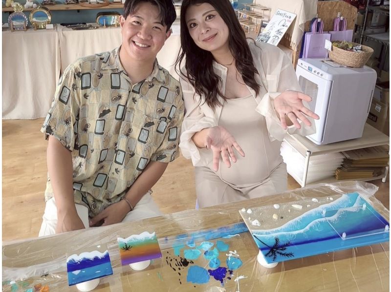 【石垣島/体験】オリジナルの海と写真で「オーシャンフォトスタンド」作り♡/ユーグレナモール徒歩1分/団体可！の紹介画像