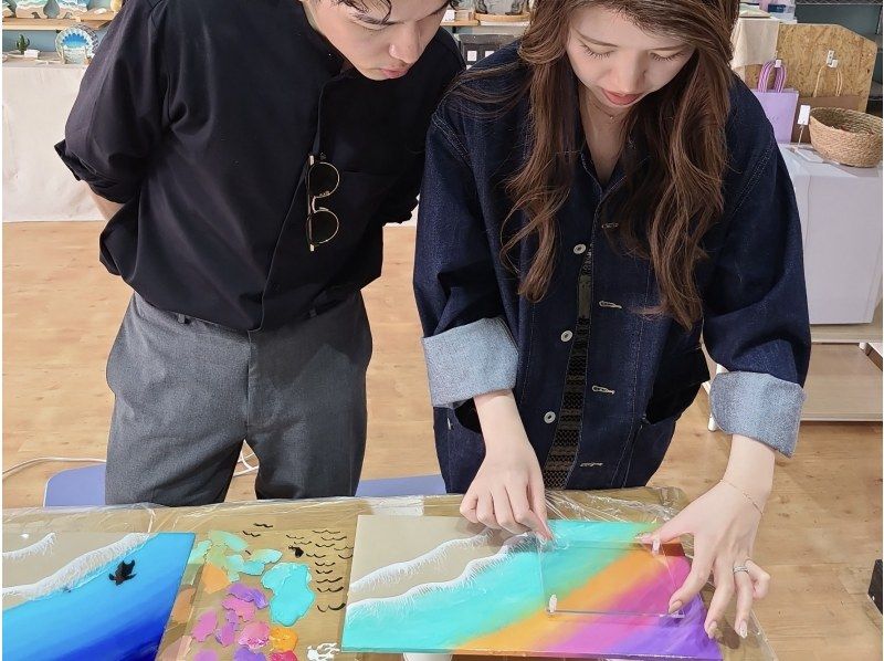 【石垣島/体験】オリジナルの海と写真で「オーシャンフォトスタンド」作り♡/ユーグレナモール徒歩1分/団体可！の紹介画像