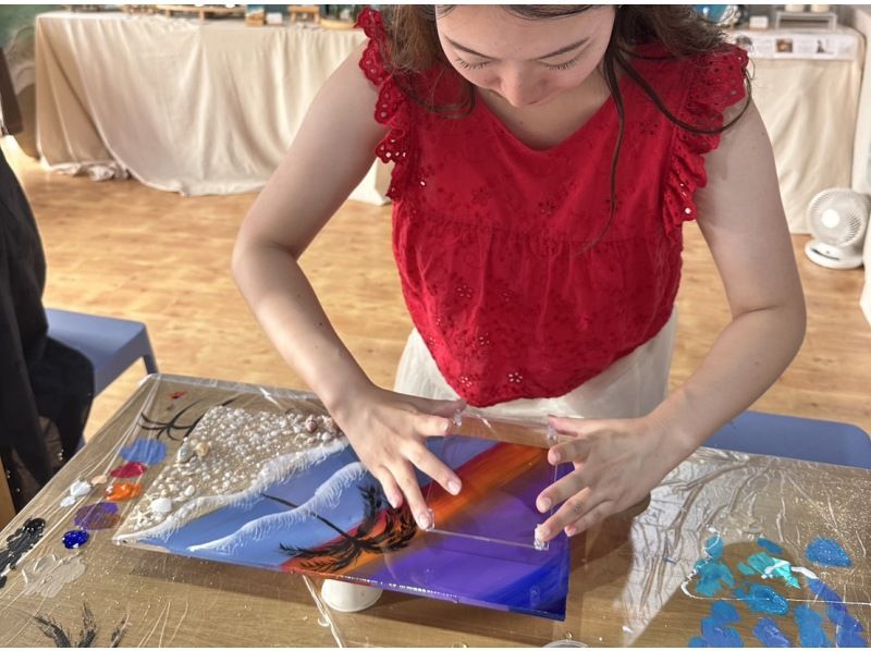 【石垣島/体験】オリジナルの海と写真で「オーシャンフォトスタンド」作り♡/ユーグレナモール徒歩1分/団体可！の紹介画像