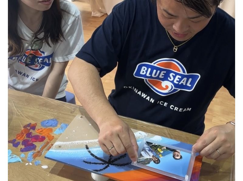 【石垣島/体験】オリジナルの海と写真で「オーシャンフォトスタンド」作り♡/ユーグレナモール徒歩1分/団体可！の紹介画像