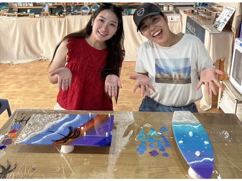 【石垣島/体験】オリジナルの海と写真で「オーシャンフォトスタンド」作り♡/ユーグレナモール徒歩1分/団体可！の紹介画像