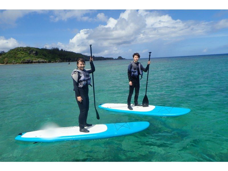 [Onna Village, Okinawa] Rainy season burnout Beginner Lau Sup and boat snorkeling in the Blue Cave Lau Sup Free GOPRO filming #Brother Lau's shopの紹介画像