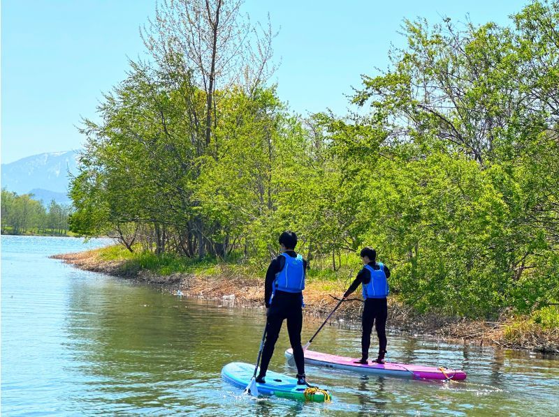 SALE! [10 minutes walk from Yoichi Station] A hidden gem! A relaxing river SUP on the Yoichi River, flowing through nature. Popular with first timers, couples and families on girls' trips.の紹介画像