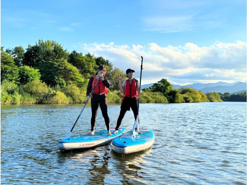 SALE! [10 minutes walk from Yoichi Station] A hidden gem! A relaxing river SUP on the Yoichi River, flowing through nature. Popular with first timers, couples and families on girls' trips.の紹介画像