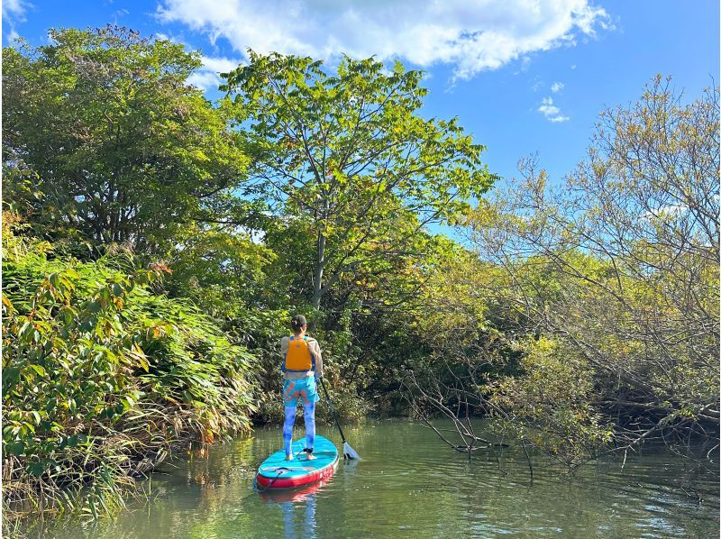 SALE! [10 minutes walk from Yoichi Station] A hidden gem! A relaxing river SUP on the Yoichi River, flowing through nature. Popular with first timers, couples and families on girls' trips.の紹介画像