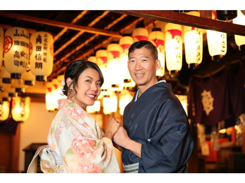【오사카 · 도톤보리 / 난바 에리어] 기모노를 입고 난바 에리어의 네온 거리를 즐긴다! (기모노 90분 플랜)の紹介画像