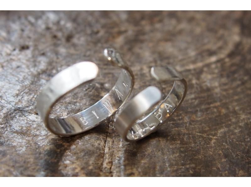 [Kyoto, Kita Ward, Handmade Rings] 90 minutes or more. Open rings. Hand-engraved on both sides!の紹介画像