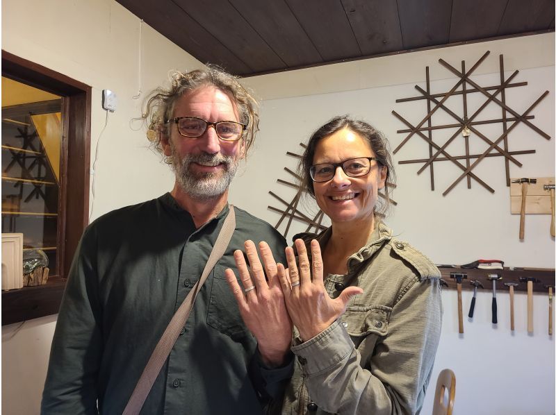 [Kyoto, Kita Ward, Handmade Rings] 90 minutes or more. Open rings. Hand-engraved on both sides!の紹介画像