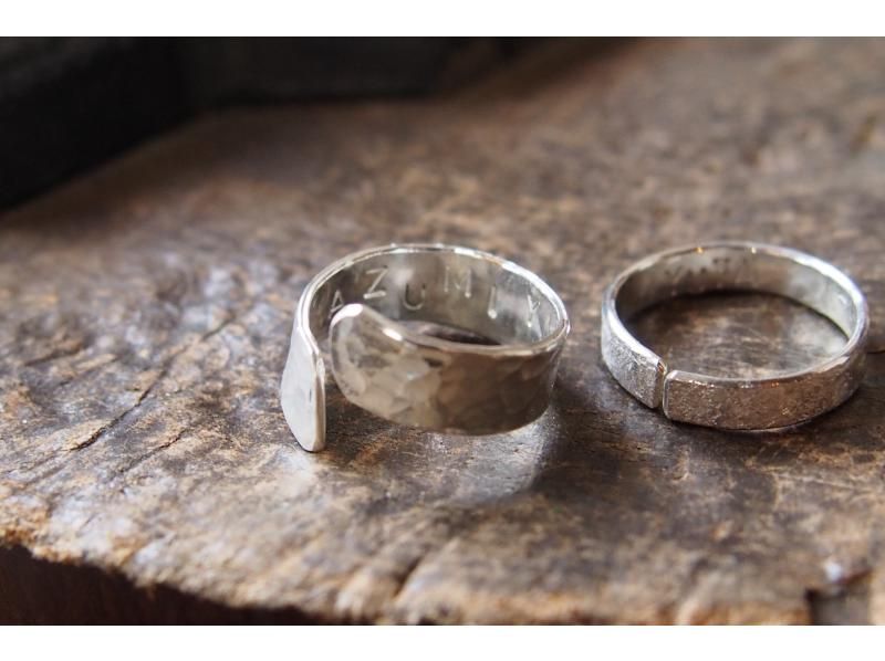 [Kyoto, Kita Ward, Handmade Rings] 90 minutes or more. Open rings. Hand-engraved on both sides!の紹介画像