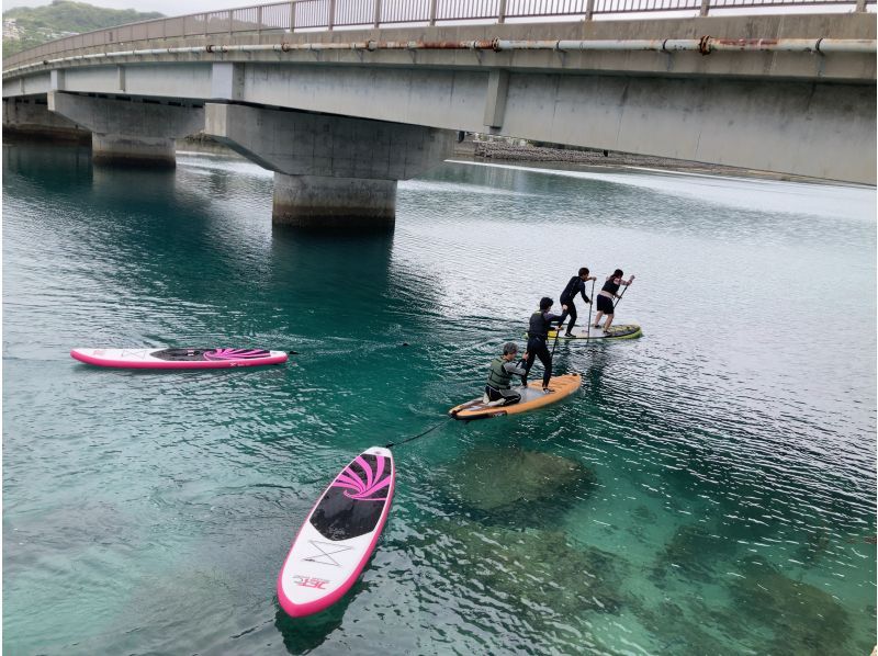 《About 30 minutes from Naha♪》 Refreshing SUP tour on Oujima, an island of ocean and cats ★ Free transportation ★ Free equipment rental ★ Wet suit included ★の紹介画像
