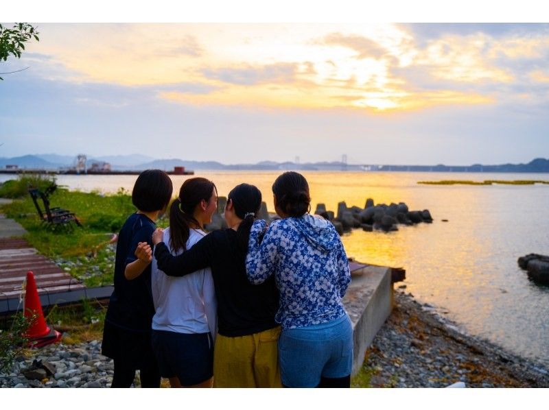 [Hyogo/Awaji Island] Experience a bonfire and drum can bath in front of the sea!の紹介画像