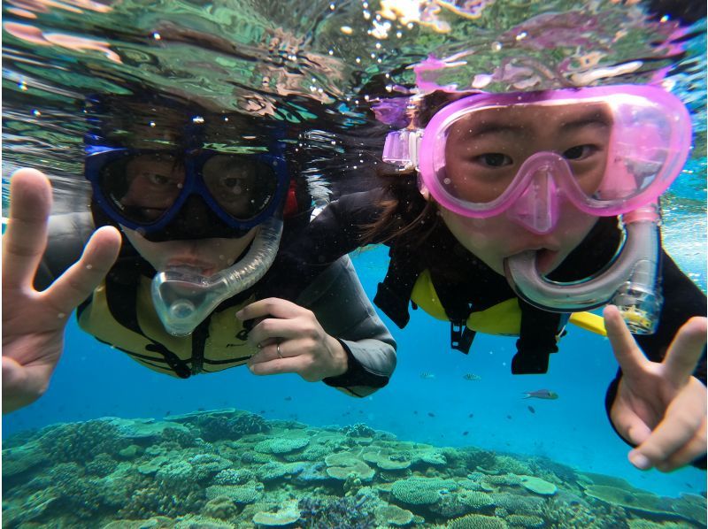 【水納島・瀬底島】ボートシュノーケル2本( 5歳から参加OK) 写真・動画無料プレゼントの紹介画像