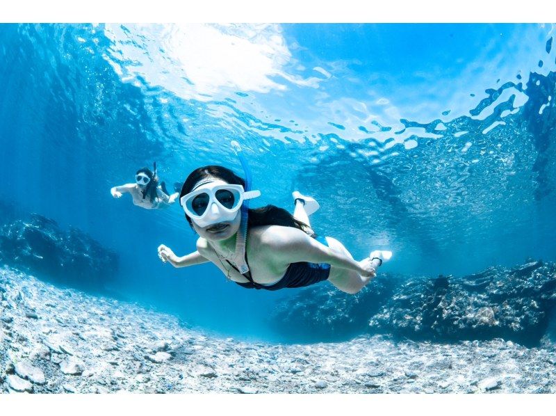 【水納島・瀬底島】ボートスキンダイビング2本　(8歳から参加OK) 写真・動画無料プレゼントの紹介画像