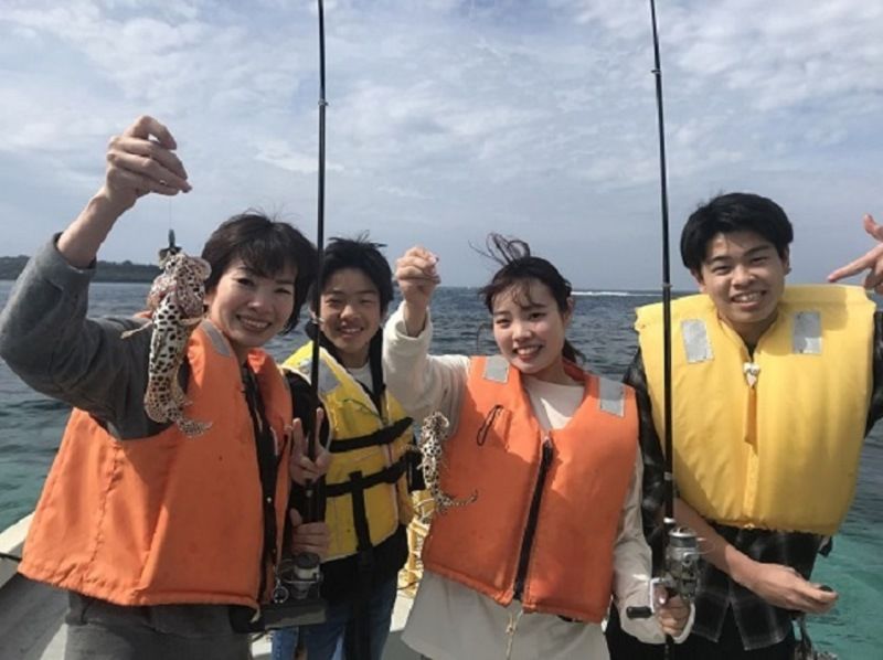 【沖縄美ら海水族館は車で３分】　お手軽貸切開催　２時間船釣り　enjoyプラン　の紹介画像