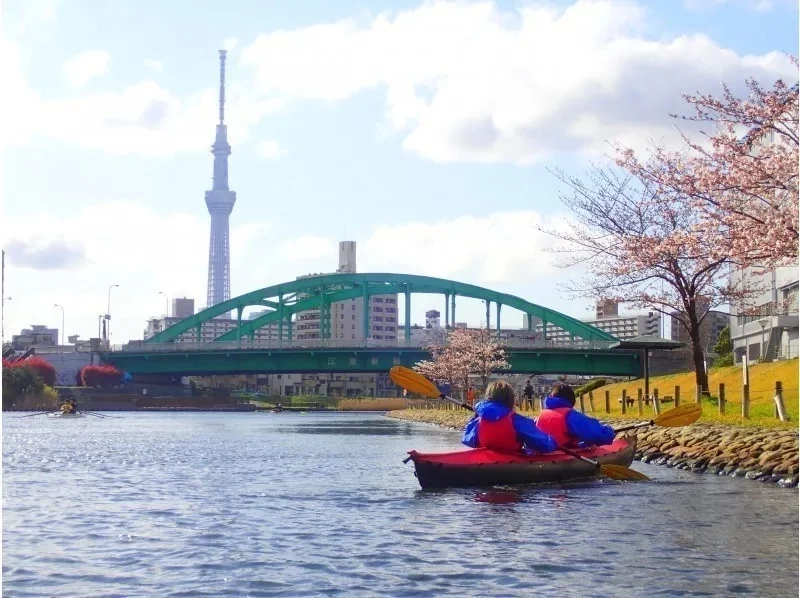 [โตเกียว/Sumida-ku] กลางแจ้งในเมือง! ทัวร์พายเรือแคนูสกายทรี! (ใกล้สถานีฮิไร สาย JR โซบุ)の紹介画像