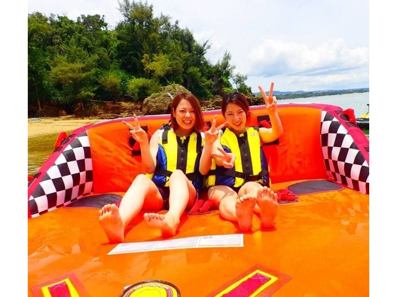 ★[Active 2] & [Parasailing or flyboarding or hoverboarding] You can have fun at two locations: Kanucha Resort and Heapy Beach ♪の紹介画像