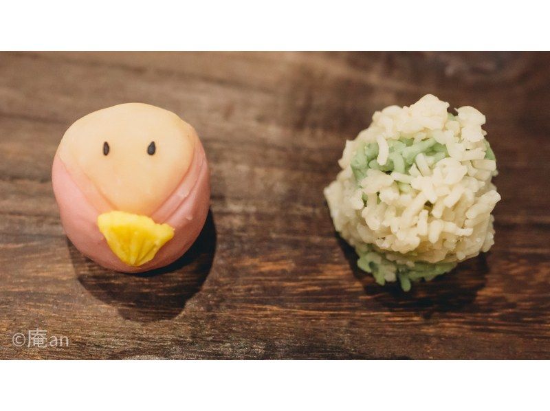 【京都・下京区】点て出しお抹茶付き！練り切り和菓子作り体験　五条駅より徒歩1分の紹介画像