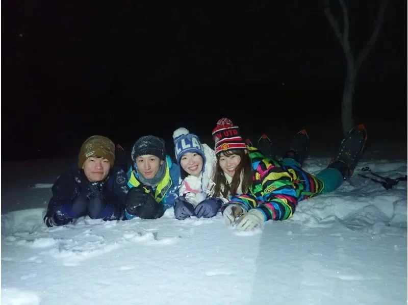 ⭐️【群馬・みなかみ・スノーシュー・ナイト】夜の雪原を歩いてみよう！体力に自信のない方も安心！ガイドつき！⛄️❄️の紹介画像