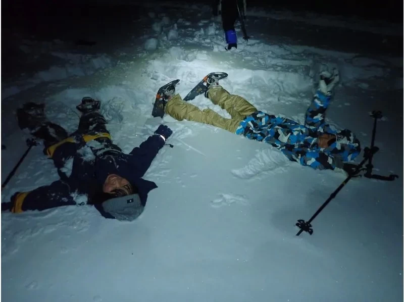 ⭐️【群馬・みなかみ・スノーシュー・ナイト】夜の雪原を歩いてみよう！体力に自信のない方も安心！ガイドつき！⛄️❄️の紹介画像