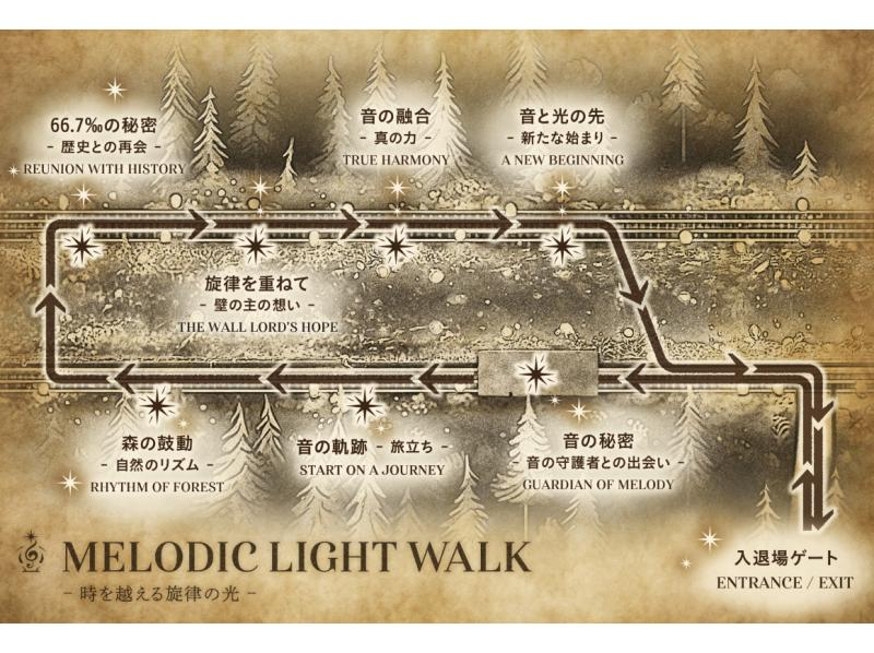 【群馬・安中】光と音の体験型ナイトウォーク  MELODIC LIGHT WALK  【夜の】碓氷峠 廃線ウォークの紹介画像