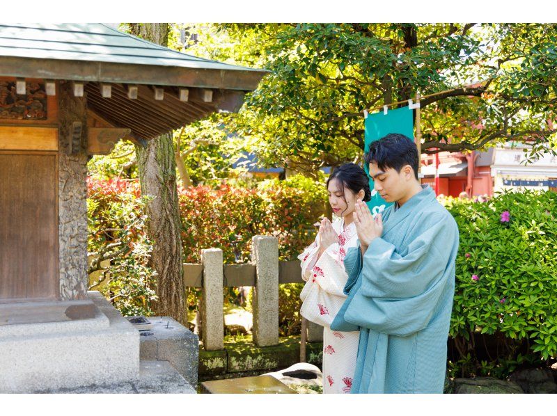 [Tokyo / Asakusa / Asakusaji Temple] With location photo shoot, kimono rental plan! Data delivery of 50 cuts in 1 hour!の紹介画像