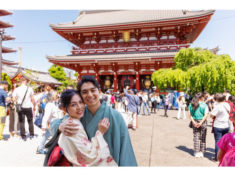 [Tokyo / Asakusa / Asakusaji Temple] With location photo shoot, kimono rental plan! Data delivery of 50 cuts in 1 hour!の紹介画像
