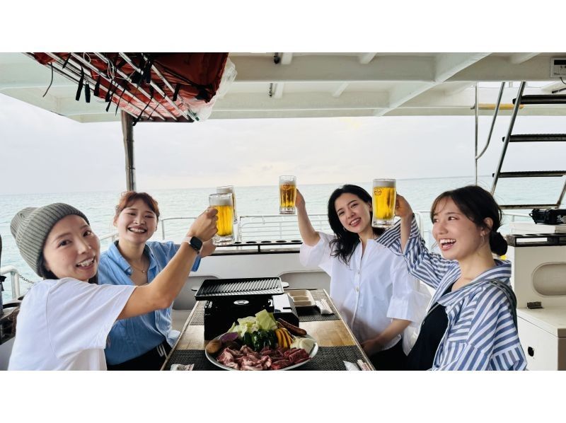 이시가키 섬 크루징 배 위에서 BBQ! 아름다운 바다를 호화롭게 즐기는 선셋 크루징! 어린이 참가 OKの紹介画像