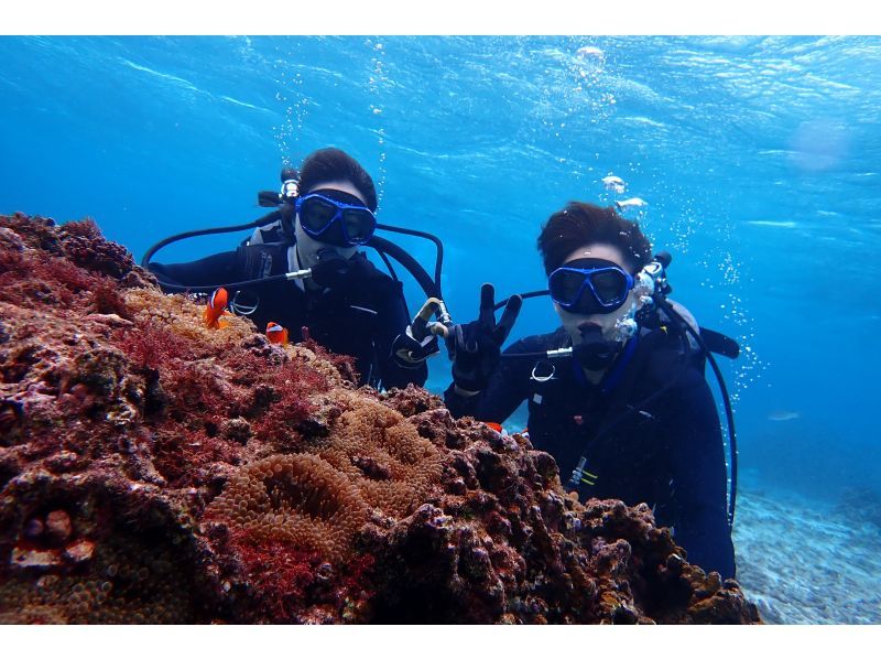 【沖縄 恩納村青の洞窟】青の洞窟ボート体験ダイビング&パラセールセット Gproカメラ・タオルレンタル付の紹介画像